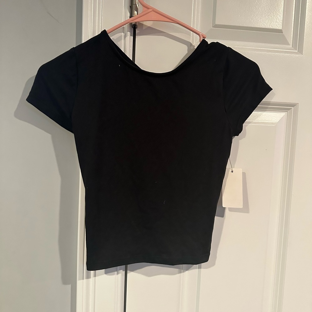 Black crop top